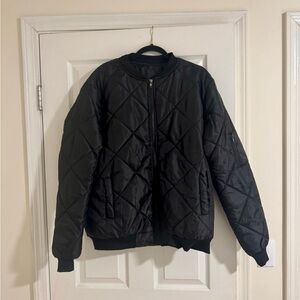Black Quilted Men's Jacket